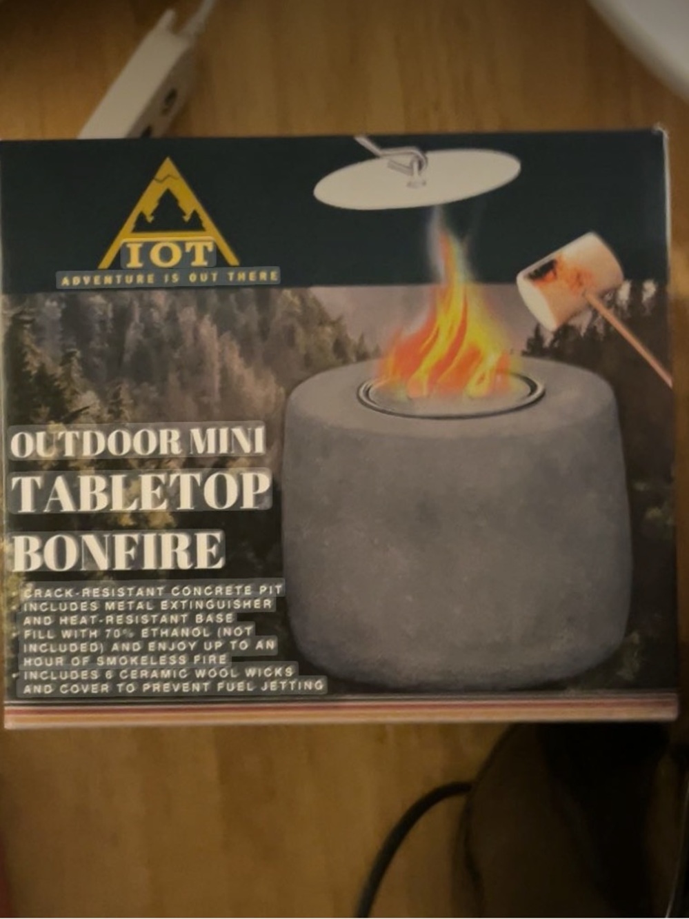 Outdoor Mini Tabletop Bonfire - Gray